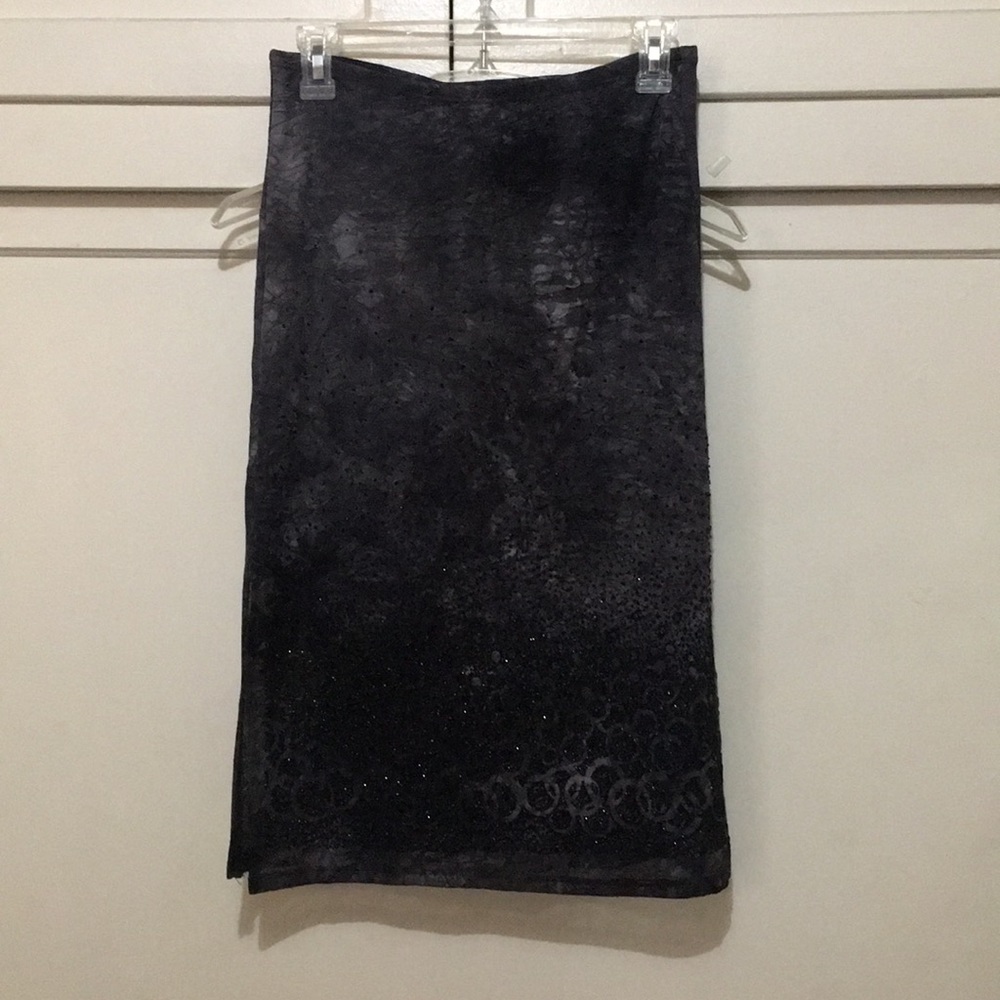 Rampage Grey Sparkle Skirt